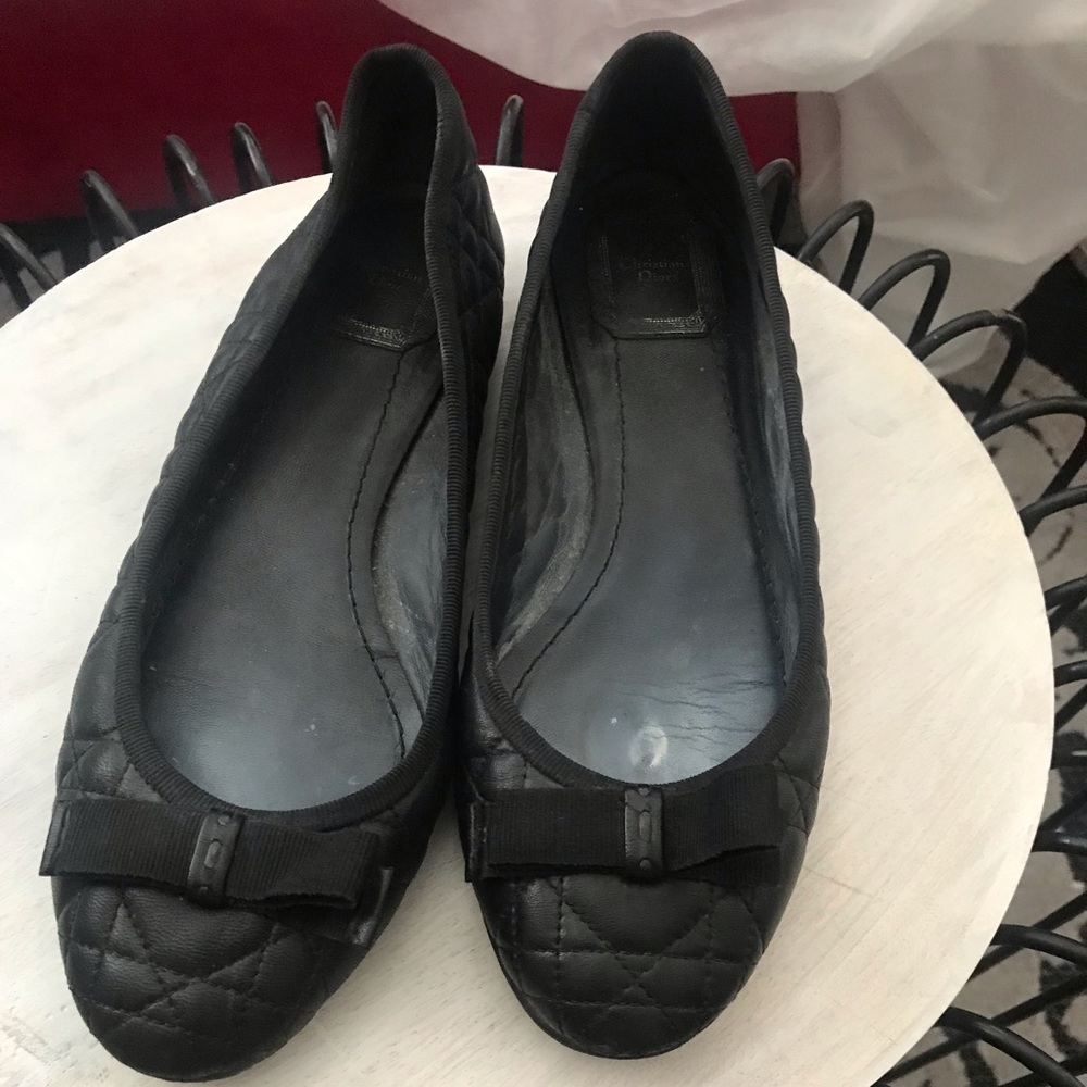 Christian Dior CD cannage flats size 37